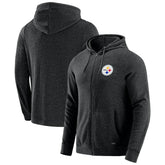 Pittsburgh Steelers J. Palmer Players Lounge Tri-Blend Full-Zip Hoodie - Dark Heather Gray cheap