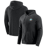 Miami Dolphins J. Palmer Players Lounge Tri-Blend Full-Zip Hoodie - Dark Heather Gray for sale