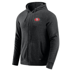 San Francisco 49ers J. Palmer Players Lounge Tri-Blend Full-Zip Hoodie - Dark Heather Gray discount