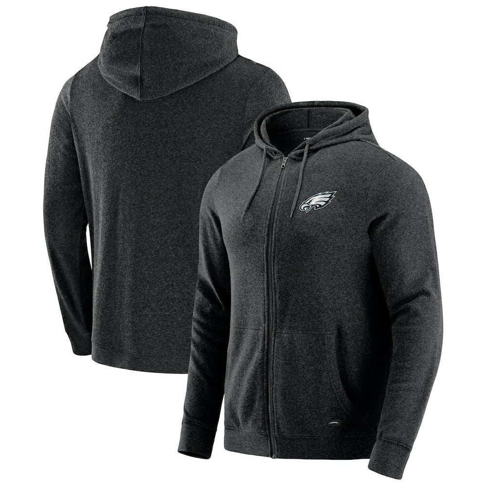 Philadelphia Eagles J. Palmer Players Lounge Tri-Blend Full-Zip Hoodie - Dark Heather Gray online
