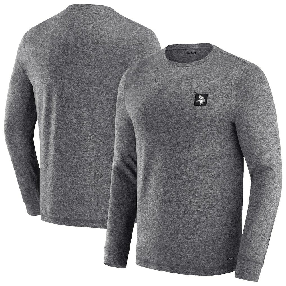 Minnesota Vikings J. Palmer Four Down Long Sleeve T-Shirt - Heather Black sale