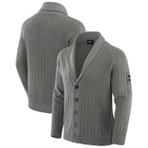 Green Bay Packers J. Palmer The Playmaker Cardigan Raglan Sweater - Graphite on sale