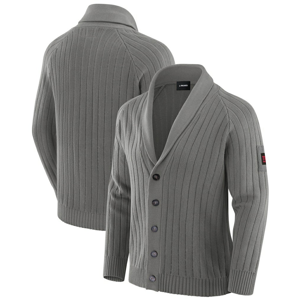 New York Giants J. Palmer The Playmaker Cardigan Raglan Sweater - Graphite for sale