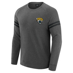 Jacksonville Jaguars J. Palmer Players Lounge Raglan Tri-Blend Sweatshirt - Dark Heather Gray on sale