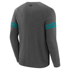 Miami Dolphins J. Palmer Players Lounge Raglan Tri-Blend Sweatshirt - Dark Heather Gray on sale