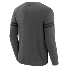 New Orleans Saints J. Palmer Players Lounge Raglan Tri-Blend Sweatshirt - Dark Heather Gray online