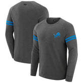 Detroit Lions J. Palmer Players Lounge Raglan Tri-Blend Sweatshirt - Dark Heather Gray outlet