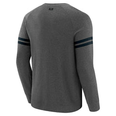 Carolina Panthers J. Palmer Players Lounge Raglan Tri-Blend Sweatshirt - Dark Heather Gray cheap