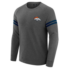 Denver Broncos J. Palmer Players Lounge Raglan Tri-Blend Sweatshirt - Dark Heather Gray on sale