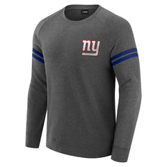 New York Giants J. Palmer Players Lounge Raglan Tri-Blend Sweatshirt - Dark Heather Gray outlet