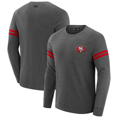 San Francisco 49ers J. Palmer Players Lounge Raglan Tri-Blend Sweatshirt - Dark Heather Gray online