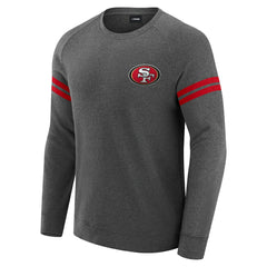 San Francisco 49ers J. Palmer Players Lounge Raglan Tri-Blend Sweatshirt - Dark Heather Gray online