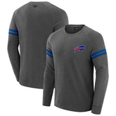 Buffalo Bills J. Palmer Players Lounge Raglan Tri-Blend Sweatshirt - Dark Heather Gray online