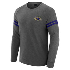 Baltimore Ravens J. Palmer Players Lounge Raglan Tri-Blend Sweatshirt - Dark Heather Gray sale