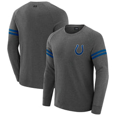 Indianapolis Colts J. Palmer Players Lounge Raglan Tri-Blend Sweatshirt - Dark Heather Gray online