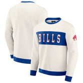 Buffalo Bills Darius Rucker Collection Colorblock Pullover Sweatshirt - Cream cheap