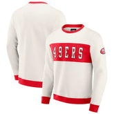 San Francisco 49ers Darius Rucker Collection Colorblock Pullover Sweatshirt - Cream online