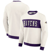 Baltimore Ravens Darius Rucker Collection Colorblock Pullover Sweatshirt - Cream outlet