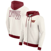 Washington Commanders Darius Rucker Collection Distressed Graphics Full-Zip Hoodie - Cream for sale