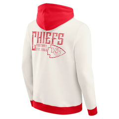 Kansas City Chiefs Darius Rucker Collection Distressed Graphics Full-Zip Hoodie - Cream sale