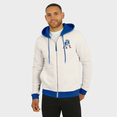 New England Patriots Darius Rucker Collection Distressed Graphics Full-Zip Hoodie - Cream sale