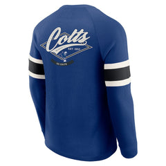 Indianapolis Colts Darius Rucker Collection Waffle-Knit Raglan Long Sleeve Henley T-Shirt - Royal online