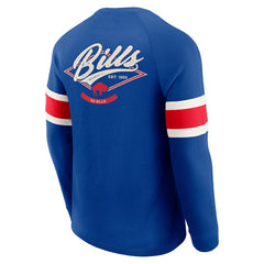 Buffalo Bills Darius Rucker Collection Waffle-Knit Raglan Long Sleeve Henley T-Shirt - Royal cheap