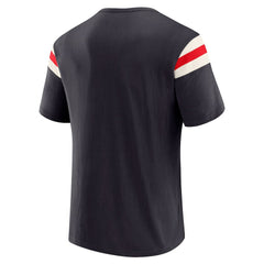 Houston Texans Darius Rucker Collection Football Stripe Sleeve T-Shirt - Navy cheap