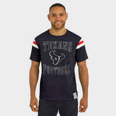 Houston Texans Darius Rucker Collection Football Stripe Sleeve T-Shirt - Navy cheap