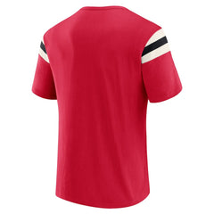 Arizona Cardinals Darius Rucker Collection Football Stripe Sleeve T-Shirt - Cardinal on sale