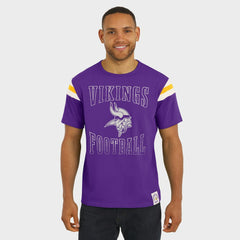 Minnesota Vikings Darius Rucker Collection Football Stripe Sleeve T-Shirt - Purple on sale