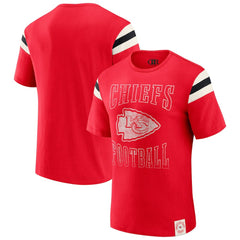 Kansas City Chiefs Darius Rucker Collection Football Stripe Sleeve T-Shirt - Red online
