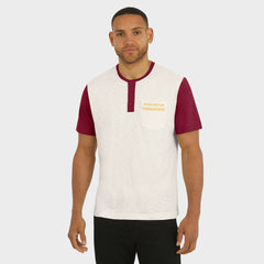 Washington Commanders Darius Rucker Collection Henley Colorblock Slub Pocket T-Shirt - Cream cheap