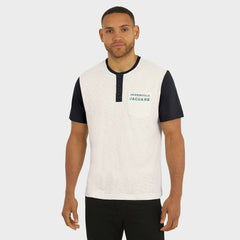 Jacksonville Jaguars Darius Rucker Collection Henley Colorblock Slub Pocket T-Shirt - Cream cheap