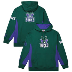 Milwaukee Bucks Hardwood Classics Team Origins Fleece Pullover Hoodie - Hunter Green | Mitchell & Ness on sale