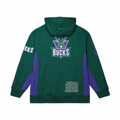 Milwaukee Bucks Hardwood Classics Team Origins Fleece Pullover Hoodie - Hunter Green | Mitchell & Ness on sale