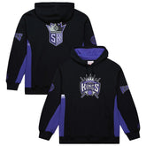 Sacramento Kings Hardwood Classics Team Origins Fleece Pullover Hoodie - Black | Mitchell & Ness shop