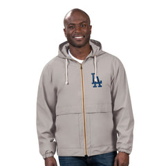 Los Angeles Dodgers G-III Sports by Carl Banks Full-Zip Rain Jacket - Gray
