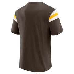 San Diego Padres Darius Rucker Collection Distressed Sleeve Stripe T-Shirt - Brown