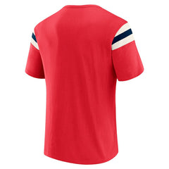 St. Louis Cardinals Darius Rucker Collection Distressed Sleeve Stripe T-Shirt - Red