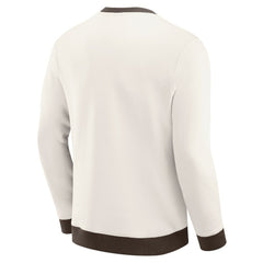San Diego Padres Darius Rucker Collection Colorblock Crewneck Sweatshirt - Cream