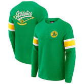 Athletics Darius Rucker Collection Waffle-Knit Raglan Long Sleeve Henley T-Shirt - Green