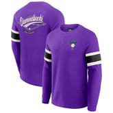Arizona Diamondbacks Darius Rucker Collection Waffle-Knit Raglan Long Sleeve Henley T-Shirt - Purple