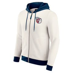Cleveland Guardians Darius Rucker Collection Men's Polar Fleece Full-Zip Hoodie - Cream