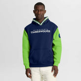 Minnesota Timberwolves Half Court Shot Clock Fastbreak Hoodie - Navy/Green | Fanatics for sale