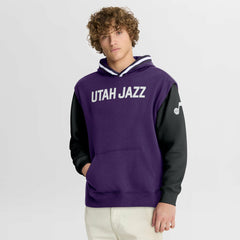 Utah Jazz Half Court Shot Clock Fastbreak Hoodie - Purple/Black | Fanatics shop