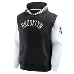 Brooklyn Nets Half Court Shot Clock Fastbreak Hoodie - Black/White | Fanatics cheap