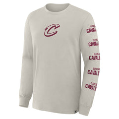 Cleveland Cavaliers Crossover Collection Ball Screen Action Premium Long Sleeve T-Shirt sale - Cream | Fanatics outlet