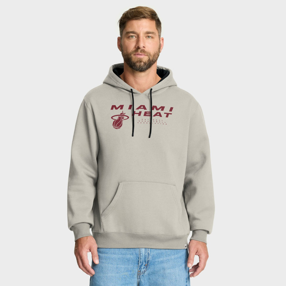 Miami Heat Crossover Collection Blocked Shot Premium Pullover Hoodie - Off White | Fanatics online