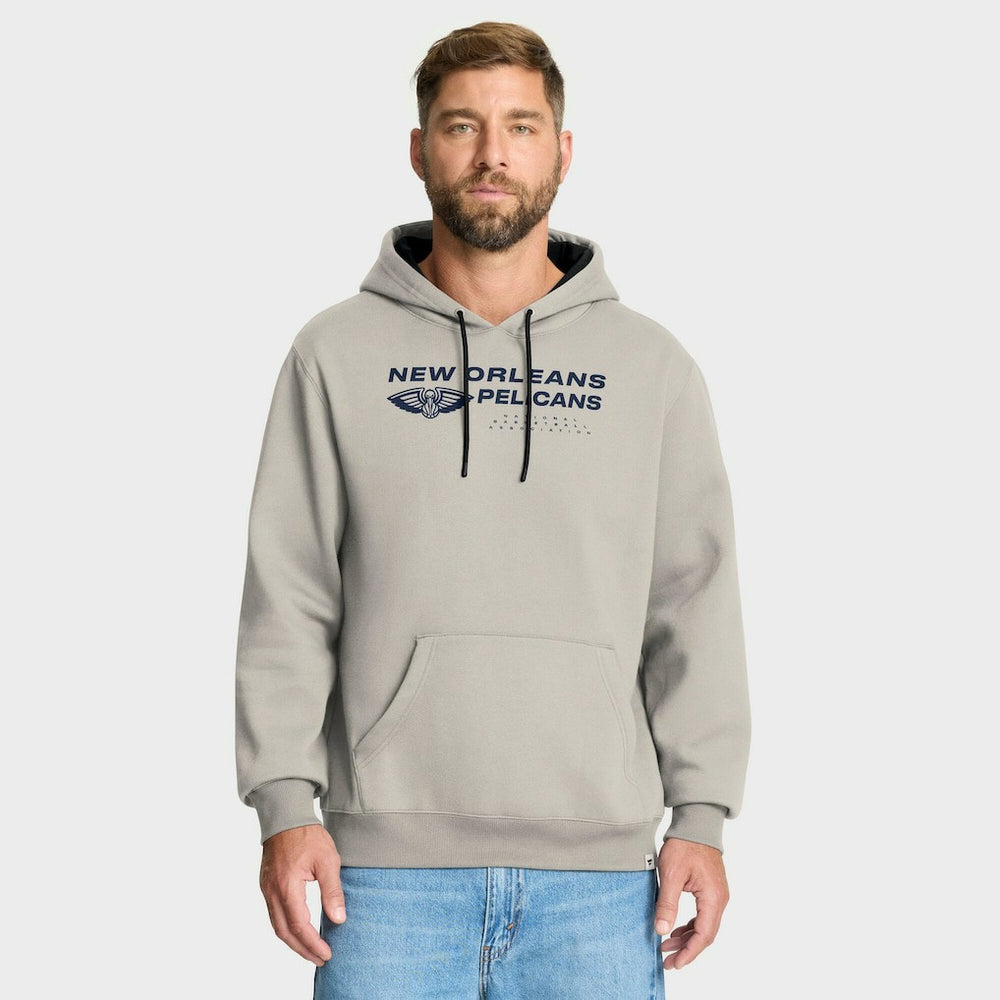 New Orleans Pelicans Crossover Collection Blocked Shot Premium Pullover Hoodie - Off White | Fanatics for sale